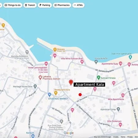 Kala-two Bedroom-terrace Apartman Sutivan